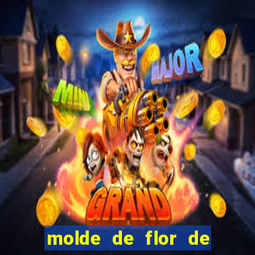 molde de flor de eva grande para imprimir